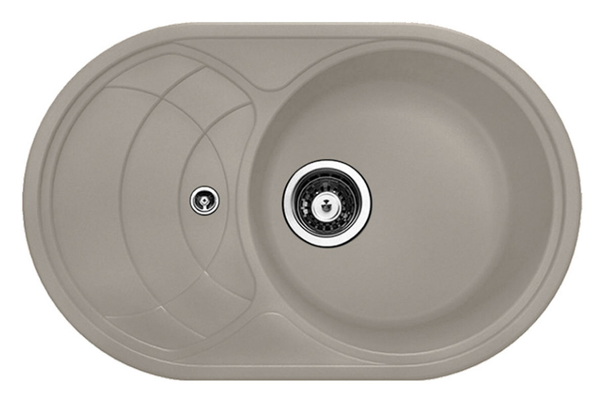 Изображение товара Кухонная мойка TopZero Alla Smoke 78х50 см из искусственного гранита