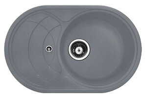 Изображение товара Кухонная мойка TopZero Alla Titan 78х50 см искусственный гранит серый