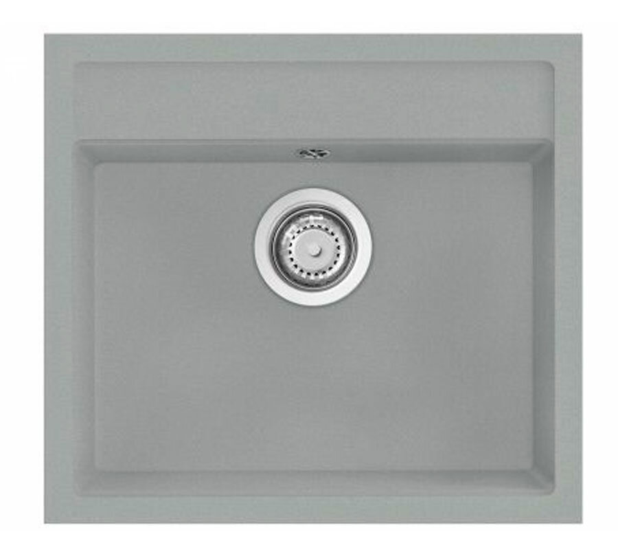 Изображение товара Кухонная мойка TopZero Georgia Titan 56х51 см из искусственного гранита серого цвета