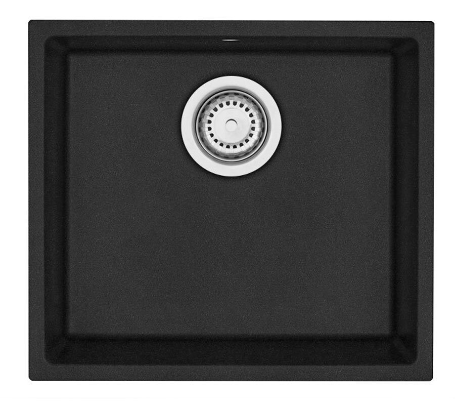 Изображение товара Кухонная мойка TopZero Gisele Cosmos 45х40 см черная из искусственного гранита