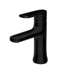 Изображение товара Смеситель Bravat Opal Black F1125183BM-RUS для раковины, черный