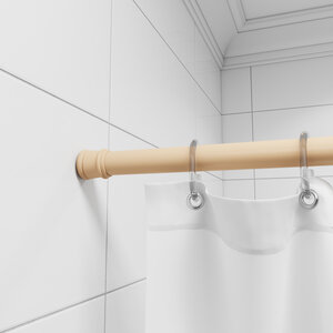 Изображение товара Карниз для ванной комнаты Milardo подвесной бежевый 200x3.1x3.1 см алюминий