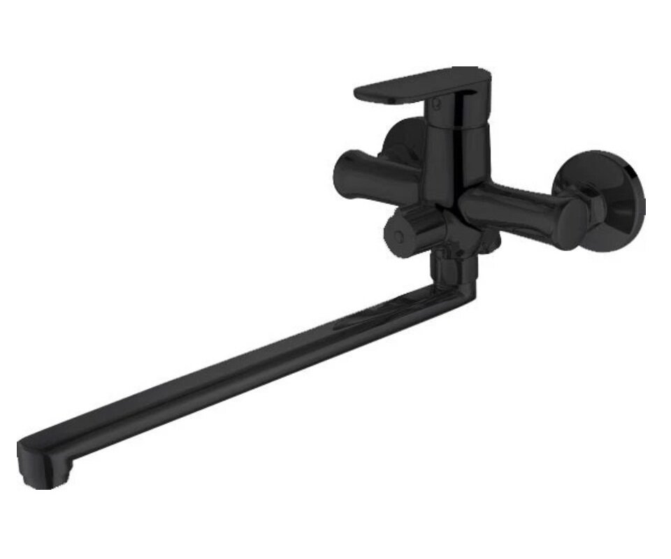 Изображение товара Смеситель Bravat Opal F6125183BM-02L-RUS Black для ванны и душа, черный