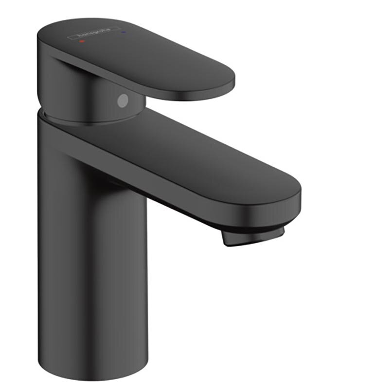 Изображение товара Смеситель для раковины Hansgrohe Vernis Blend 71551670 черный матовый с донным клапаном