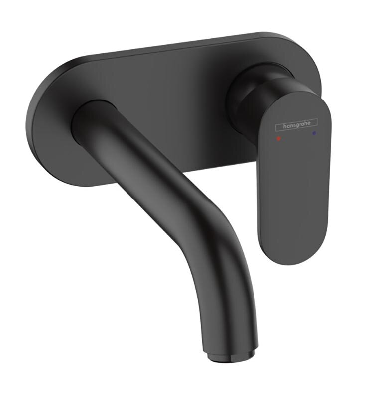 Изображение товара Смеситель для раковины Hansgrohe Vernis Blend 71576670 черный матовый, встроенный