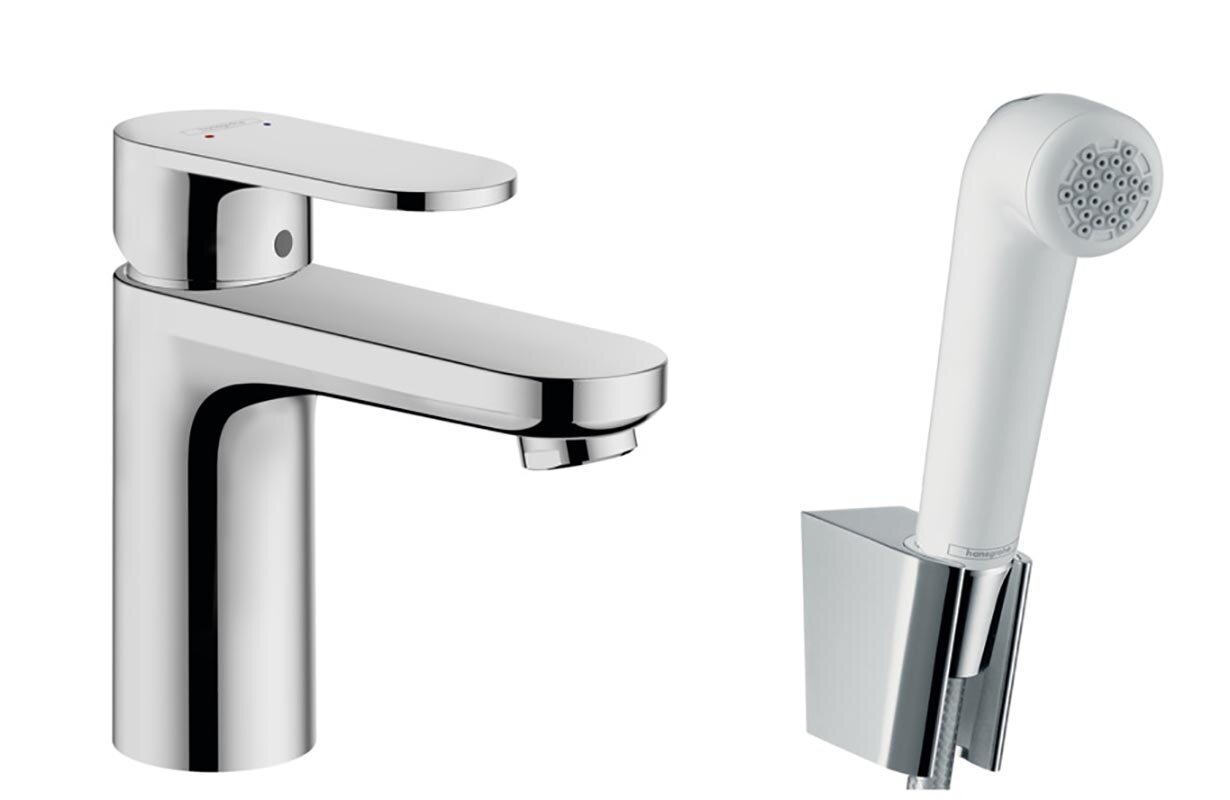 Изображение товара Смеситель Hansgrohe Vernis Blend с гигиеническим душем и хромовым покрытием