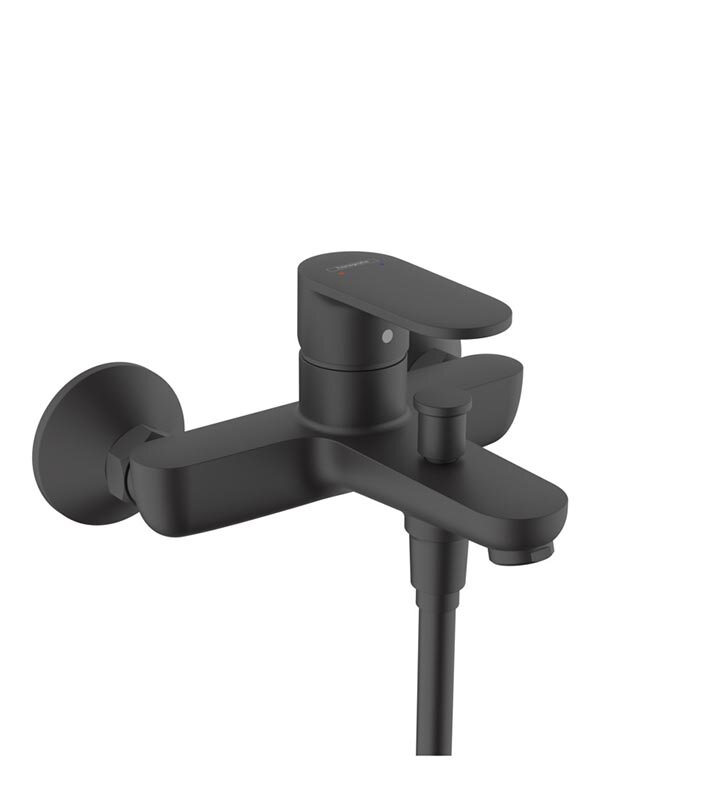 Изображение товара Смеситель для ванны и душа Hansgrohe Vernis Blend черный матовый 71440670
