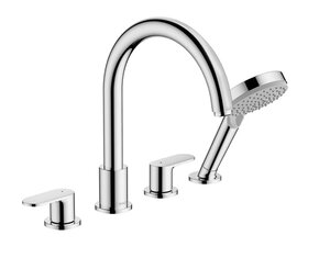 Изображение товара Смеситель для ванны и душа Hansgrohe Vernis Blend, 71456000, монтаж на борт ванны, хром