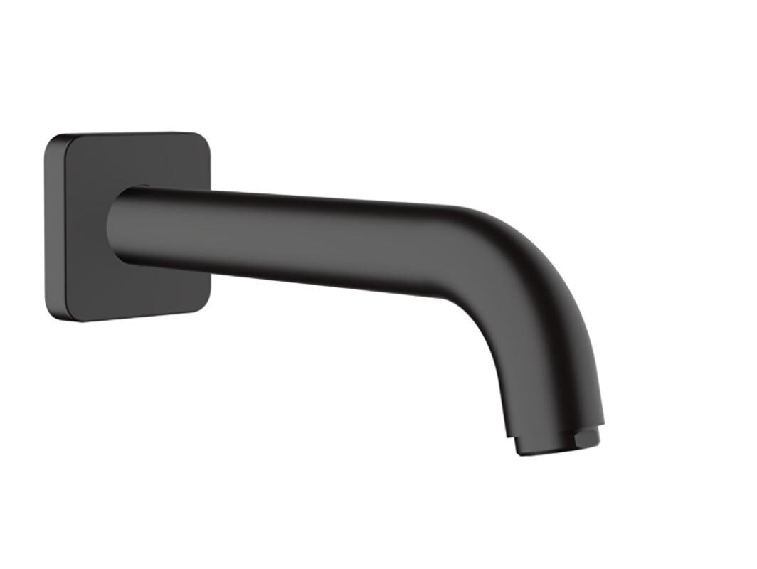 Изображение товара Излив Hansgrohe Vernis Blend 71460670 для ванны, черный матовый, настенный монтаж