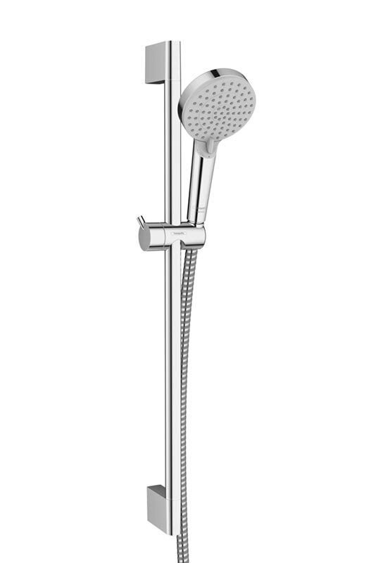 Изображение товара Душевой гарнитур Hansgrohe Vernis Blend, 26275000, 2 режима струи, корпус хром, лицевая часть серая