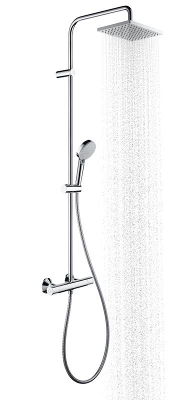 Изображение товара Душевая система Hansgrohe Vernis Shape 26286000 с термостатом