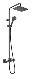 Изображение товара Душевая система Hansgrohe Vernis Shape 26286670 Showerpipe 230 1jet с термостатом, матовый черный