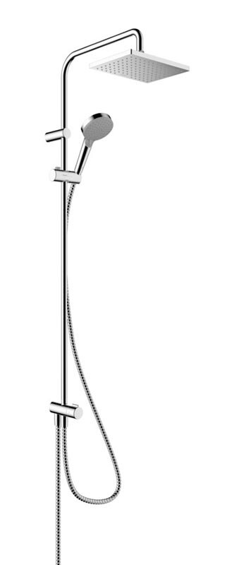 Изображение товара Душевой гарнитур Hansgrohe Vernis Shape Showerpipe 230 Reno, 26282000, 2 режима струи, хром Изображение товара Душевой гарнитур Hansgrohe Vernis Shape Showerpipe 230 Reno, 26282000, 2 режима струи, хром