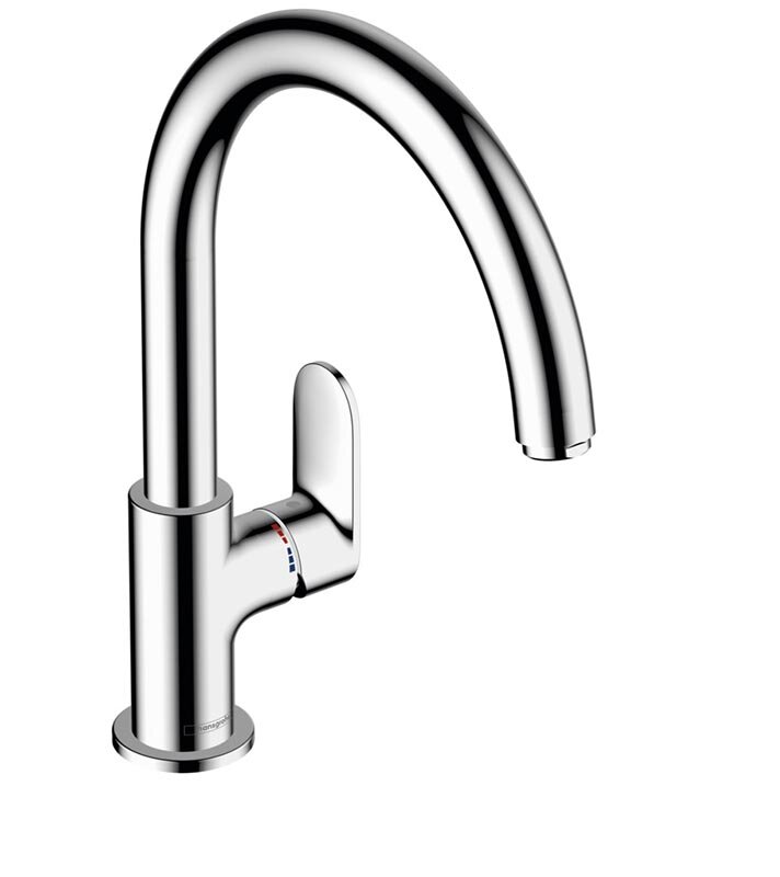 Изображение товара Смеситель для кухонной мойки Hansgrohe Vernis Blend 71870000 хром Изображение товара Смеситель для кухонной мойки Hansgrohe Vernis Blend 71870000 хром