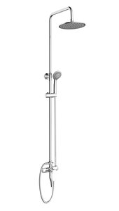 Изображение товара Душевая система Milardo Helic HELSB1FM06 с верхним душем, хром