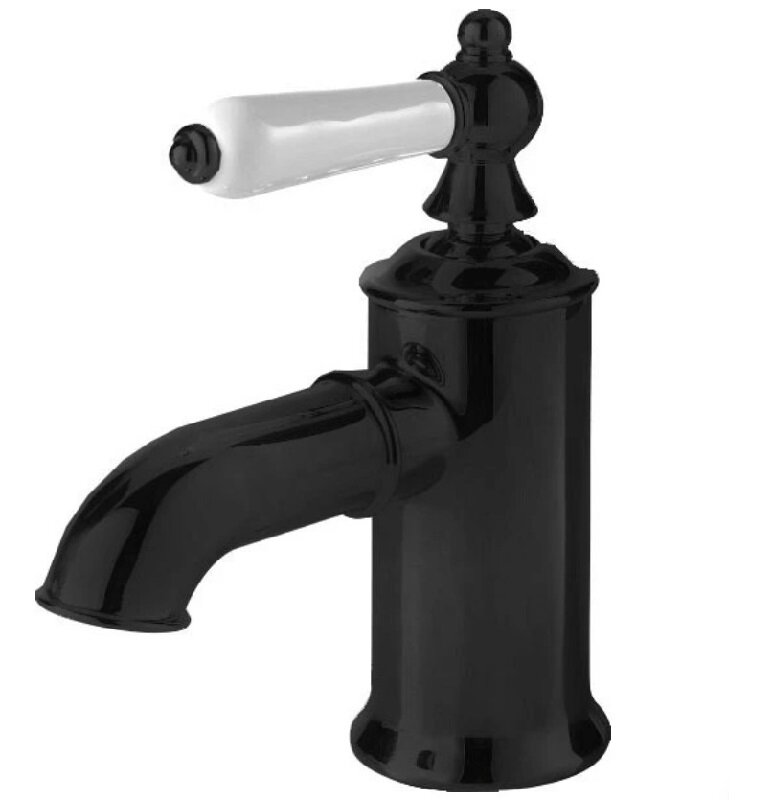 Изображение товара Черный смеситель для раковины Bravat Art Black F175109BM с керамическим картриджем
