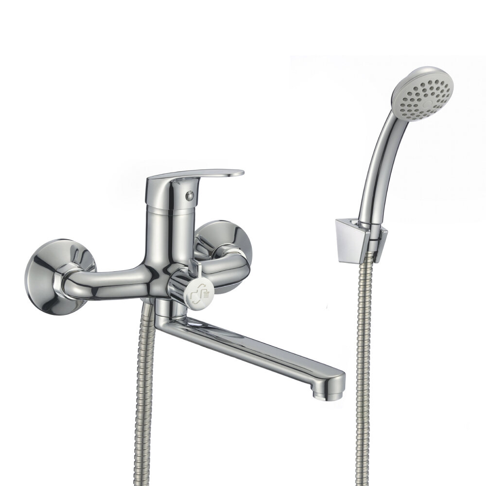 Изображение товара Смеситель Milardo Simp SIMSB02M02 для ванны с душевым гарнитуром, хром