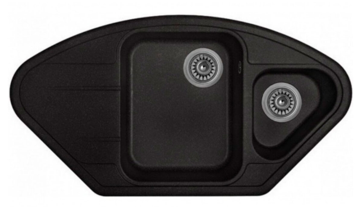 Изображение товара Кухонная мойка TopZero Angelina Cosmos 96х51 см черная из искусственного гранита