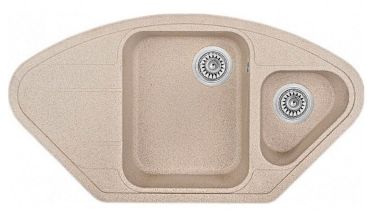 Изображение товара Кухонная мойка TopZero Angelina Ground 96х51 см беживая искусственный гранит