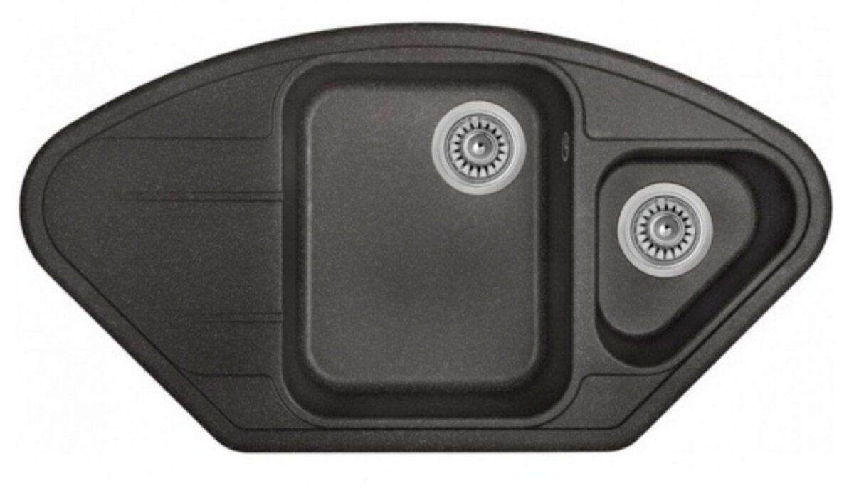 Изображение товара Кухонная мойка из искусственного гранита TopZero Angelina Galaxy 96х51 см черный