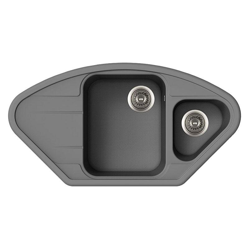 Изображение товара Кухонная мойка TopZero Angelina 960.510.15-49 Titan 96 х 51 см, титан Изображение товара Кухонная мойка TopZero Angelina 960.510.15-49 Titan 96 х 51 см, титан