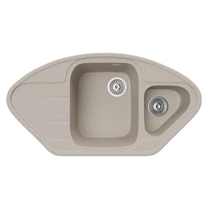 Изображение товара Кухонная мойка TopZero Angelina Beach 96х51 см коричневая из искусственного гранита