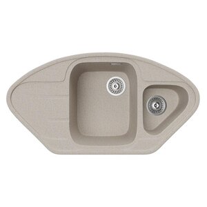 Изображение товара Кухонная мойка TopZero Angelina Beach 96х51 см коричневая из искусственного гранита