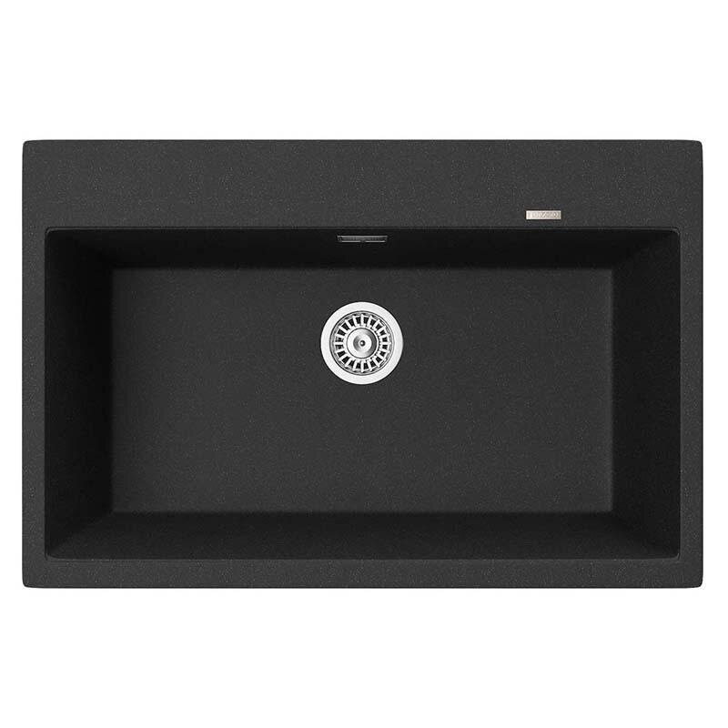 Изображение товара Кухонная мойка TopZero Angelina Cosmos 78х51 см черная из искусственного гранита