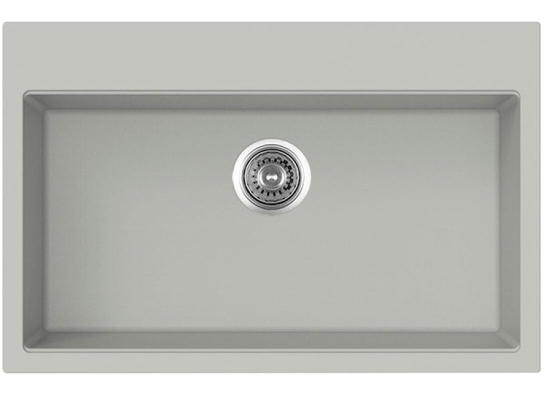 Изображение товара Кухонная мойка TopZero Angelina Smoke 78х51 см искусственный гранит серый
