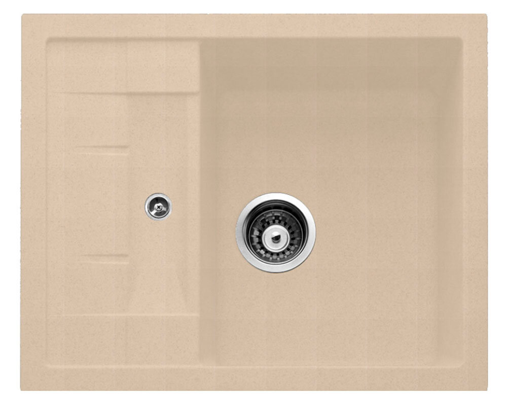 Изображение товара Кухонная мойка TopZero Scarlett Jasmine 61х50 см, бежевый, из искусственного гранита