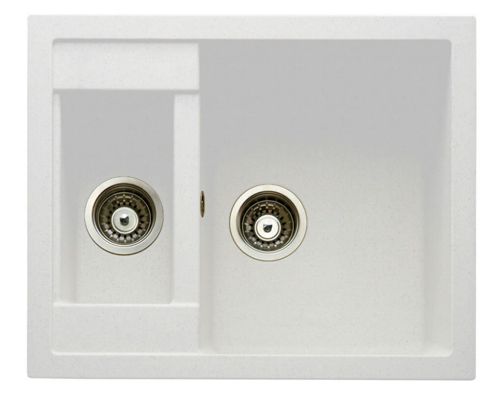 Изображение товара Кухонная мойка TopZero Madonna Ice 61x50 см белая, модель 615.500.15-07