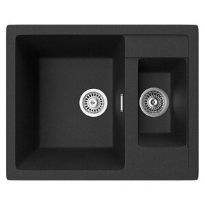 Изображение товара Кухонная мойка TopZero Madonna 615.500.15-10 Cosmos 61 х 50 см, черная