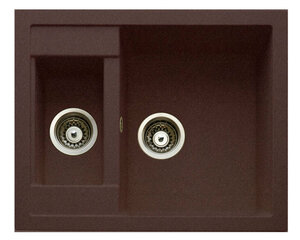 Изображение товара Кухонная мойка TopZero Madonna 615.500.15-93 из искусственного гранита, 61x50 см, коричневая