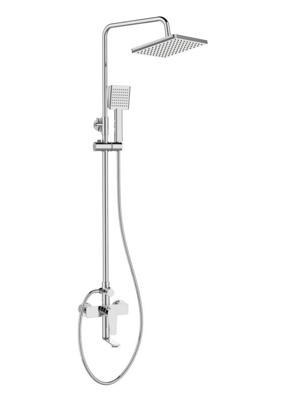 Изображение товара Душевая система Agger Brilliant с поворотным изливом хром 137.7 см