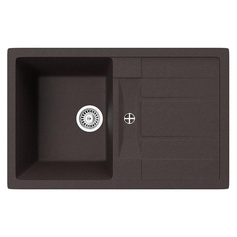 Изображение товара Кухонная мойка TopZero Susanna 78х50 см из искусственного гранита цвет коричневый