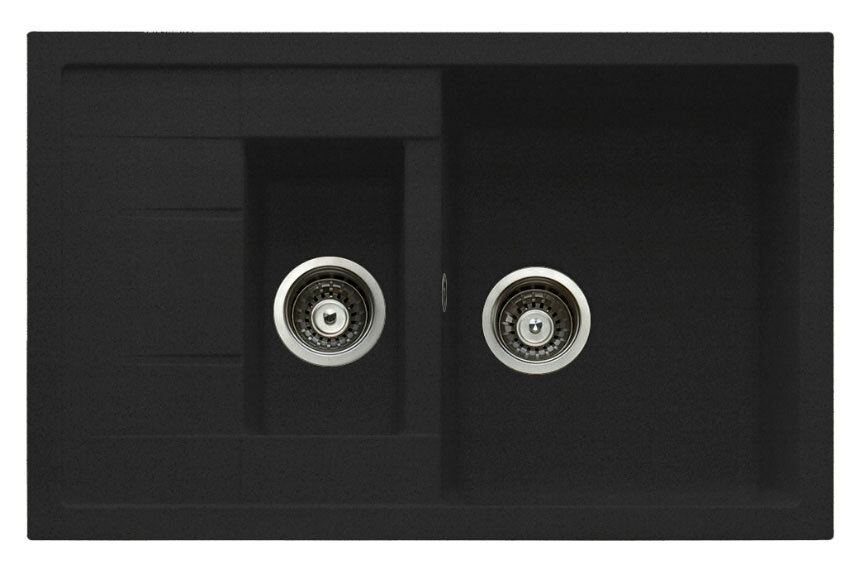 Изображение товара Кухонная мойка TopZero Valentina Cosmos 78х50 см черная из искусственного гранита
