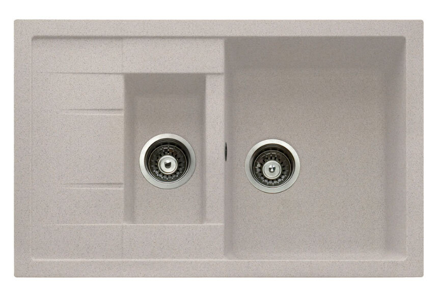 Изображение товара Кухонная мойка TopZero Valentina 78х50 см серого цвета из искусственного гранита