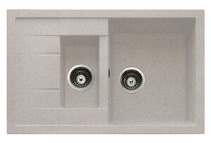 Изображение товара Кухонная мойка TopZero Valentina 78х50 см серого цвета из искусственного гранита