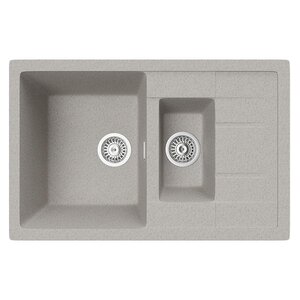 Изображение товара Кухонная мойка TopZero Valentina 780.500.15-47 Smoke 78 х 50 см, серая
