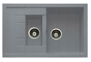 Изображение товара Кухонная мойка TopZero Valentina Titan 78х50 см серый искусственный гранит