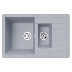Изображение товара Кухонная мойка TopZero Valentina Titan 78х50 см серый искусственный гранит