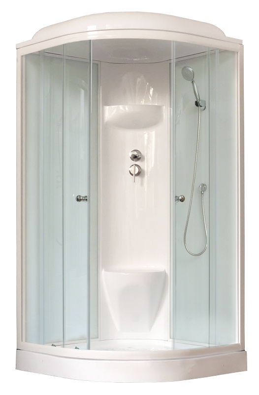Изображение товара Royal Bath RB100HK6-WT душeвая кабина 100x100 см белые задние стенки стекло 6мм 2 секции