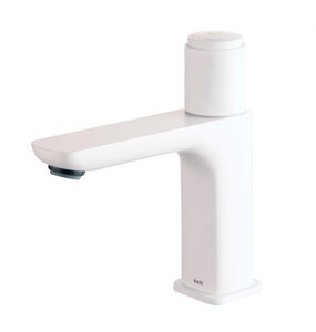 Изображение товара Смеситель Iddis Slide SLIWTBTi01 для раковины с инновационным управлением Push Control, белый матовый