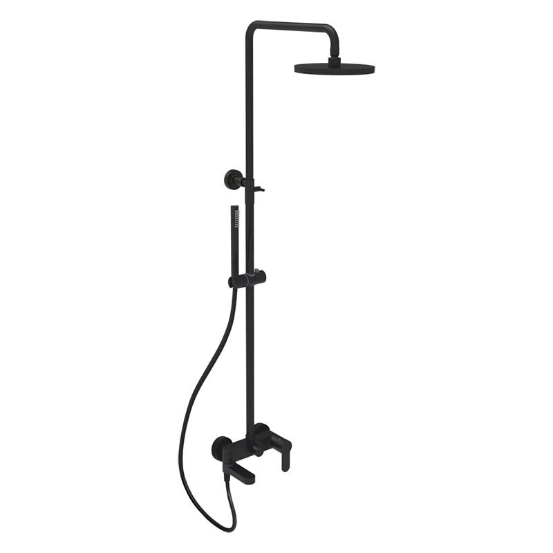 Изображение товара Душевая система Paffoni Blu, черный матовый, ZCOL632NO