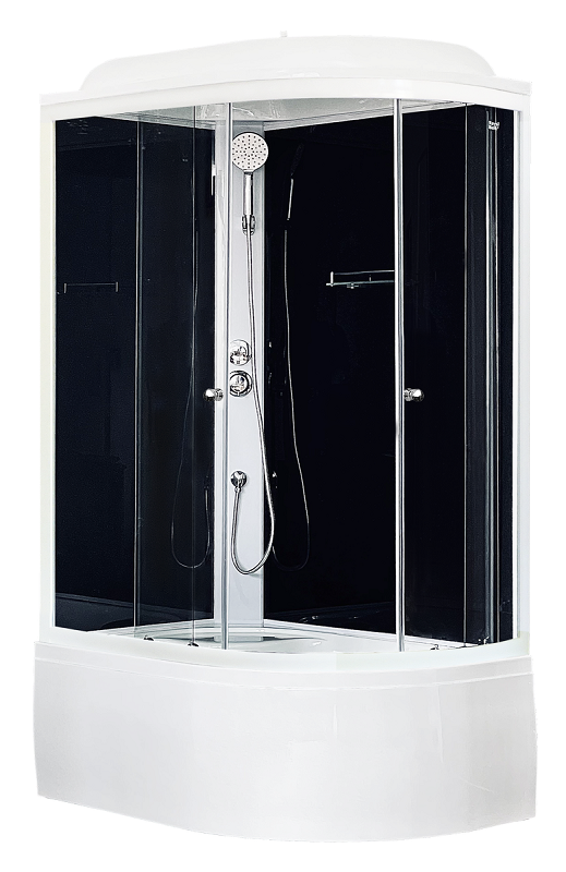 Изображение товара Душевая кабина Royal Bath 120x80 см асимметричная с прозрачными дверями