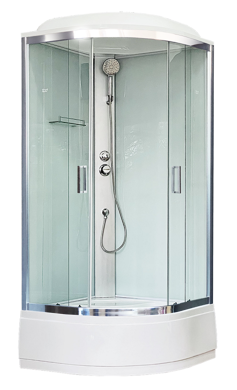 Изображение товара Душевая кабина Royal Bath 90 x 90 см с прозрачным стеклом и крышей