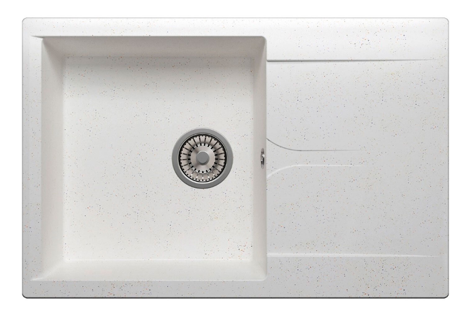 Изображение товара Кухонная мойка Polygran Gals-760 № 26 белая искусственный гранит