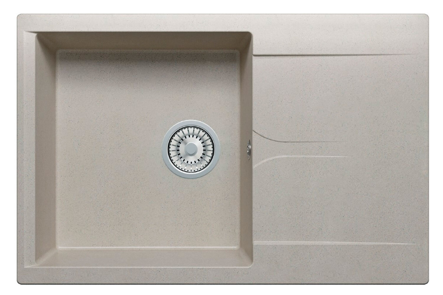 Изображение товара Кухонная мойка Polygran Gals-760 № 14 серый искусственный гранит 76 см