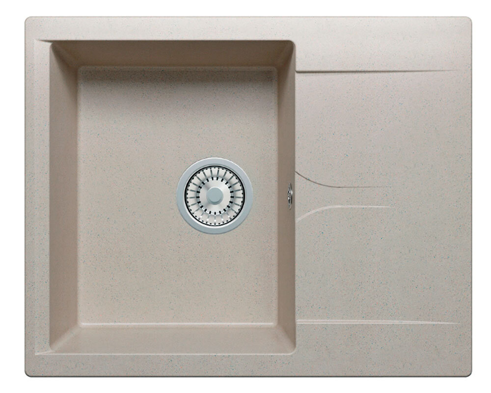 Изображение товара Кухонная мойка Polygran Gals-620 № 14, серый искусственный гранит, накладная