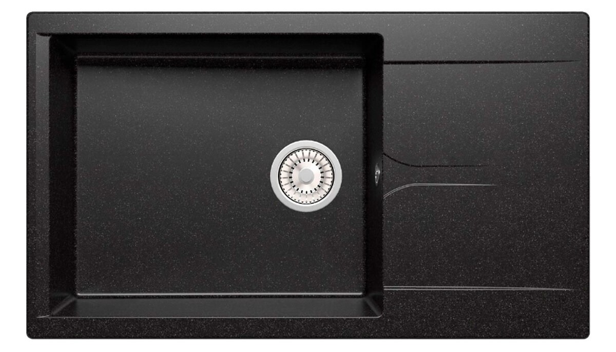 Изображение товара Кухонная мойка Polygran Gals-862 №16 черная искусственный гранит